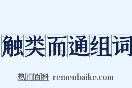 触类而通组词是什么意思的图片